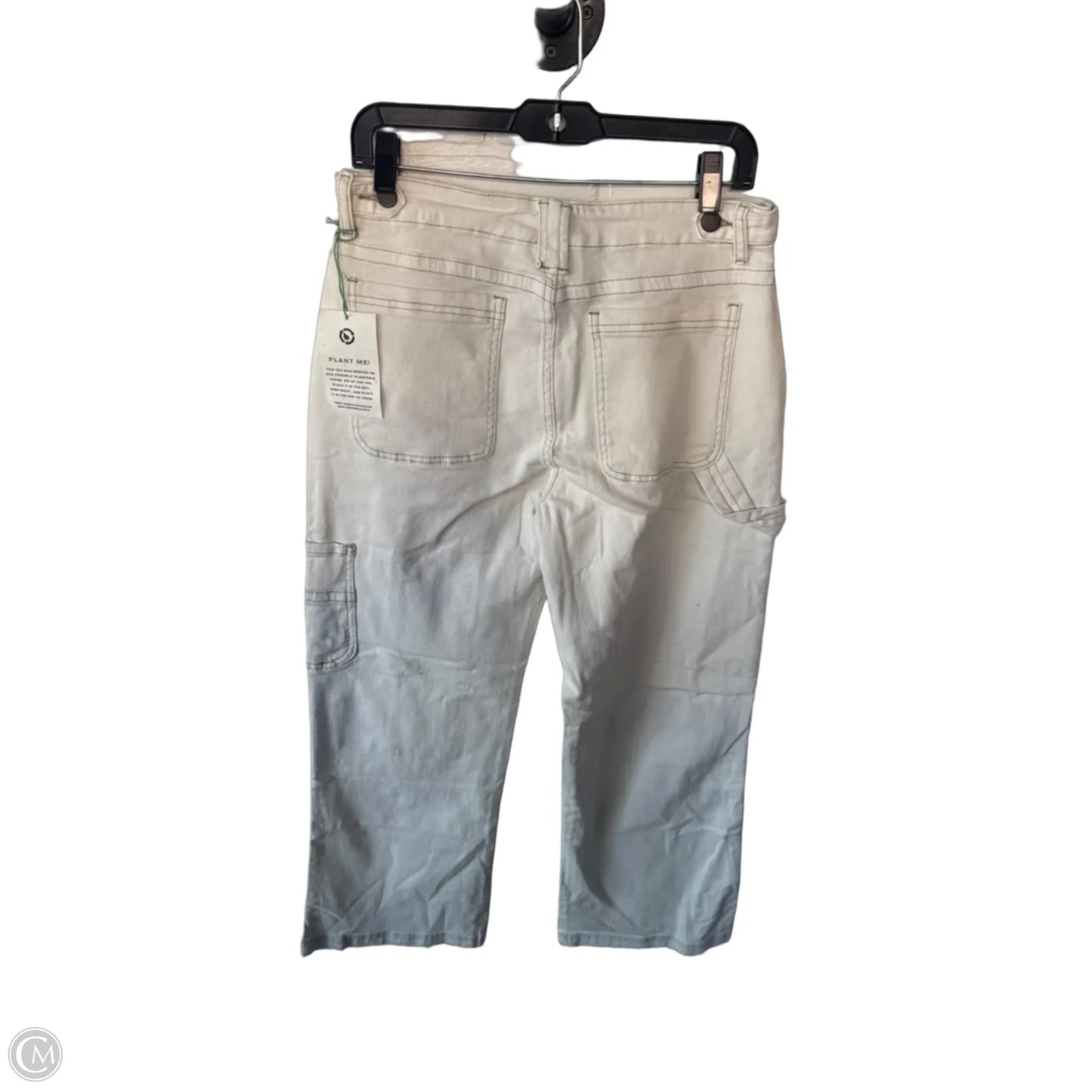 Jeans Straight By Clothes Mentor In Cream Denim, Size: 12