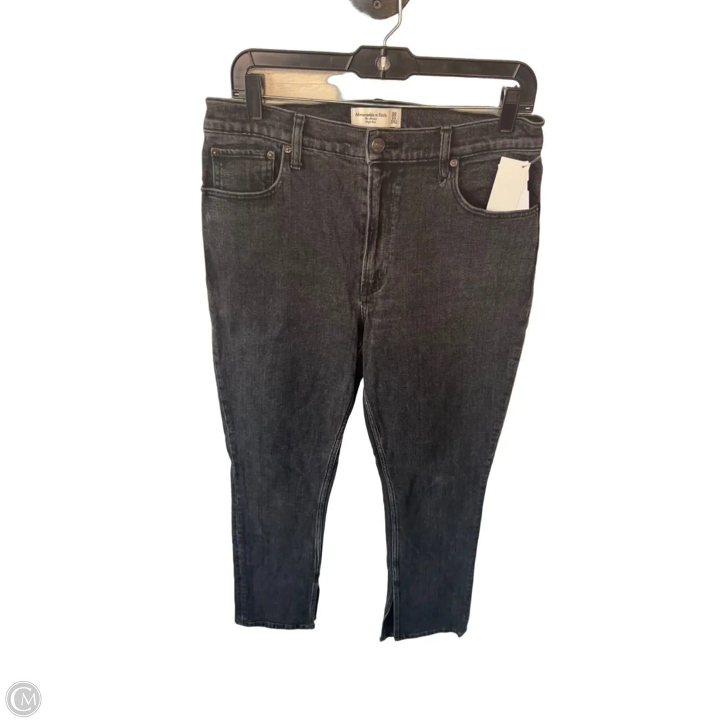Jeans Skinny By Abercrombie And Fitch In Black Denim, Size: 10