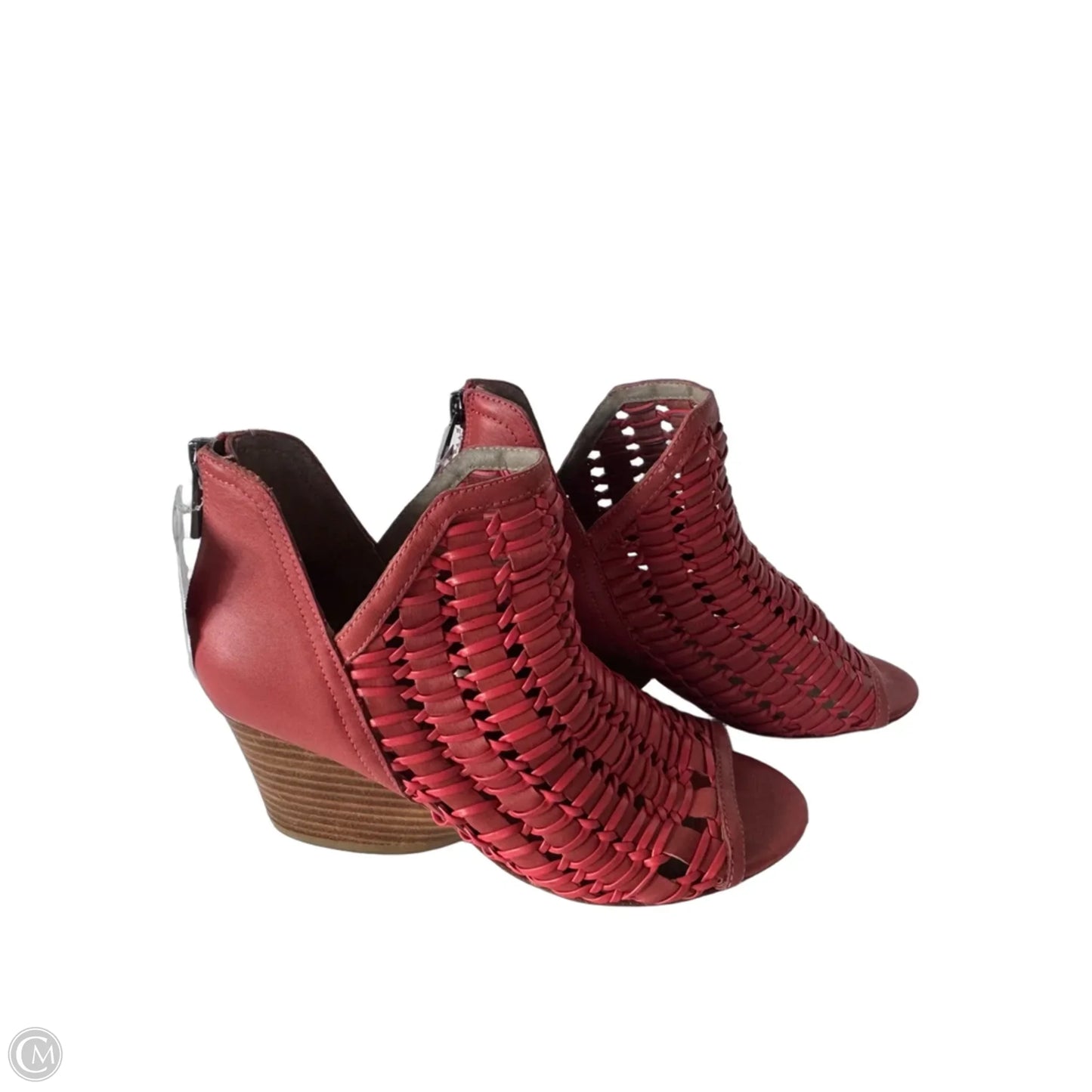 Sandals Heels Block By Donald Pliner In Red, Size: 6.5