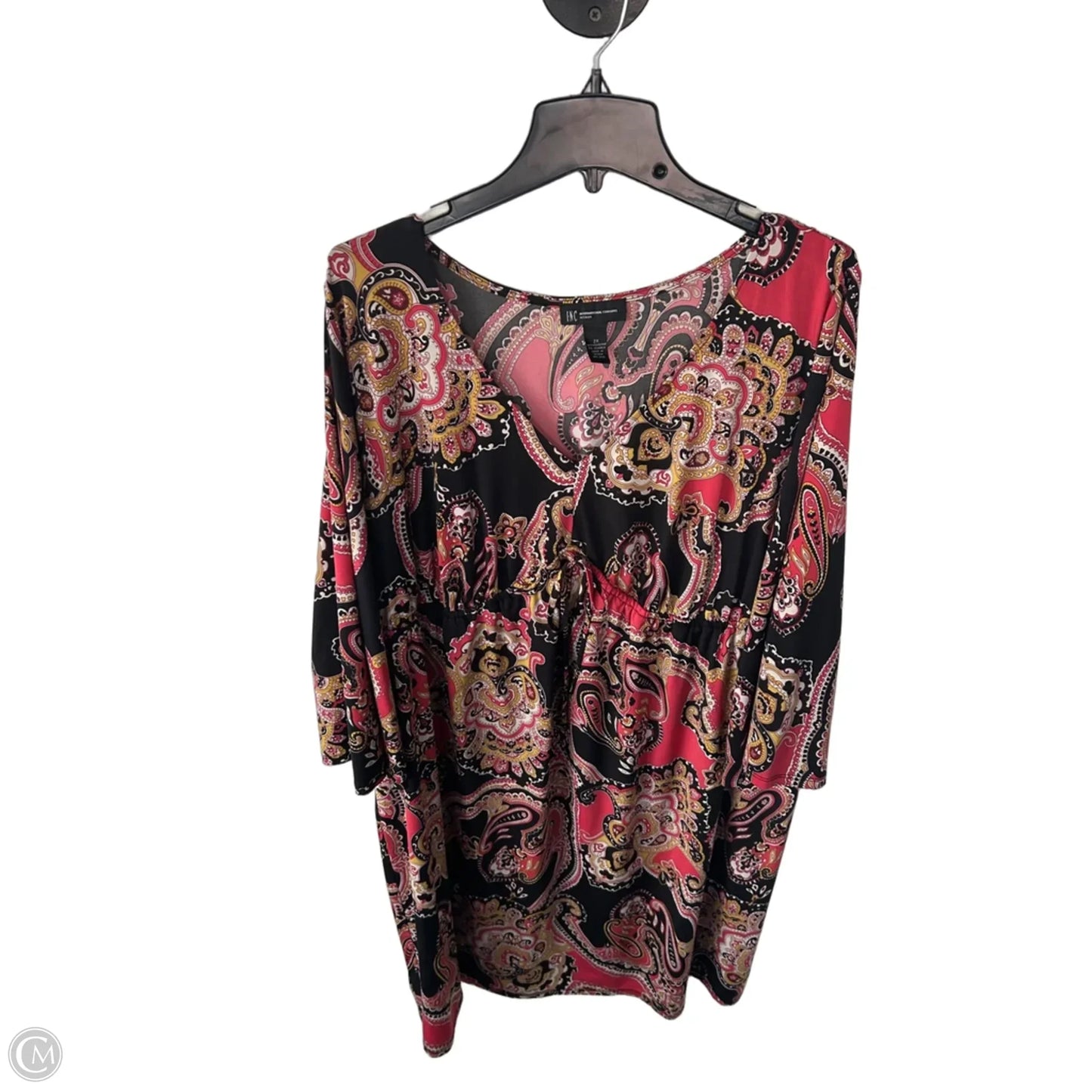 Dress Work By Inc In Black & Pink, Size: 2x