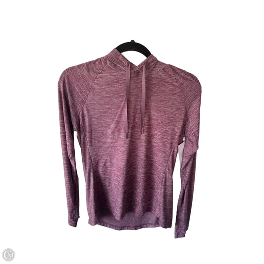 Athletic Top Long Sleeve Hoodie By Legend In Pink, Size: S