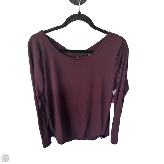 Athletic Top Long Sleeve Crewneck By Athleta In Brown, Size: M