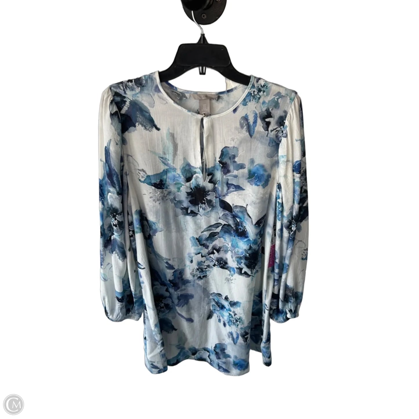 Dress Casual Short By H&m In Blue & White, Size: M