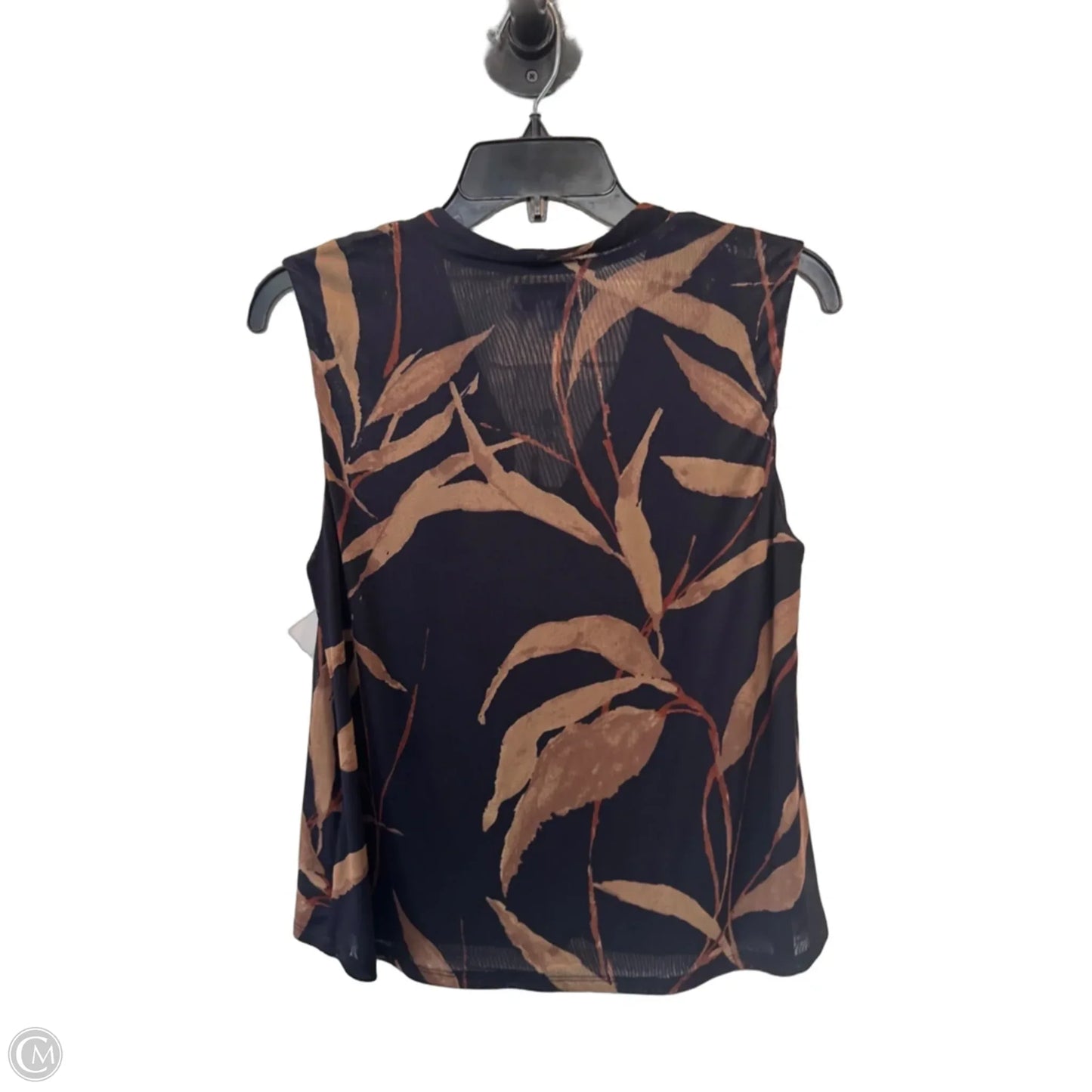 Top Sleeveless By Evereve In Blue & Brown, Size: S