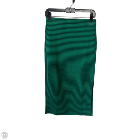 Skirt Midi By Loft In Blue & Green, Size: Xs