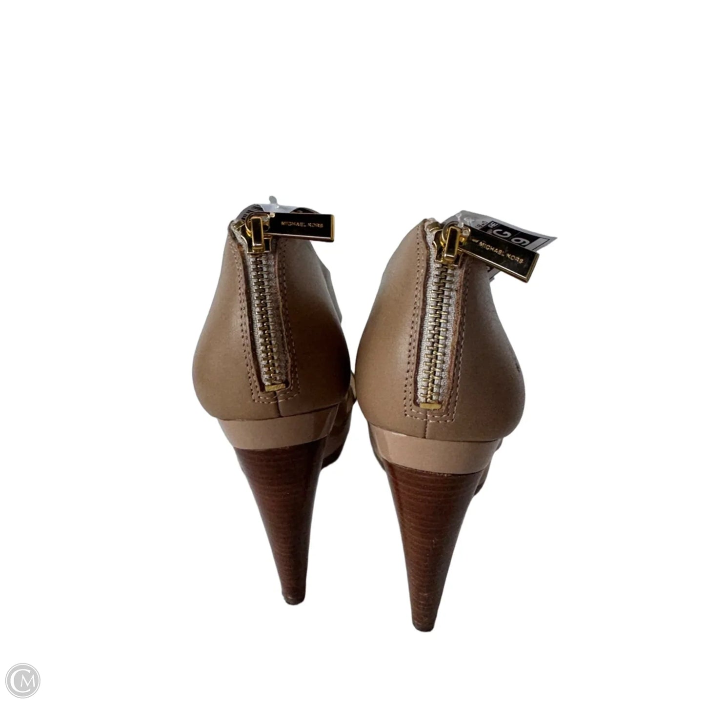 Sandals Heels Block By Michael By Michael Kors In Brown, Size: 7.5