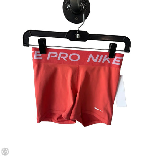 Athletic Shorts By Nike In Orange, Size: S