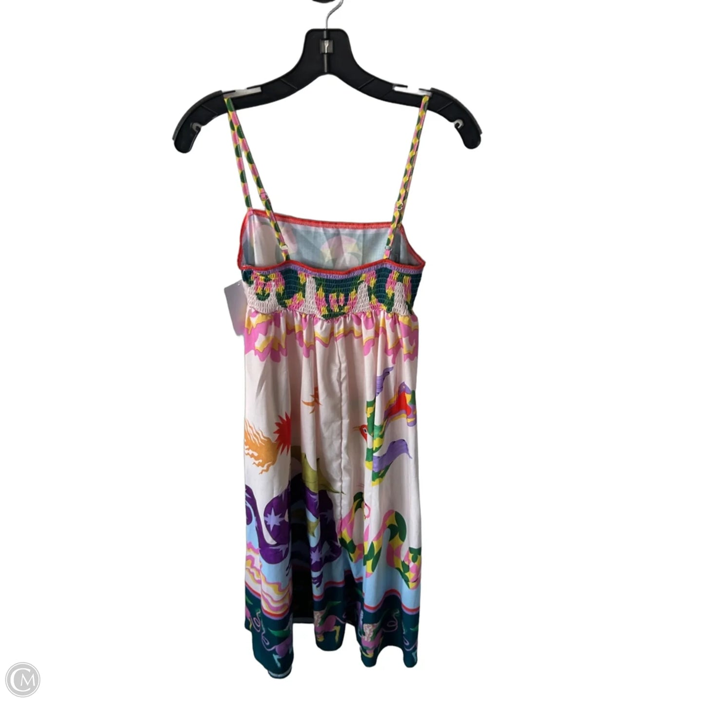 Dress Casual Maxi By Cme In Cream & Green, Size: S
