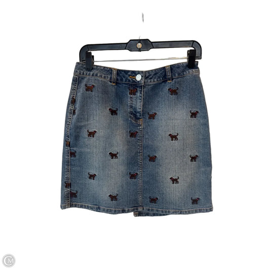 Skirt Designer By Lilly Pulitzer In Blue Denim, Size: 2