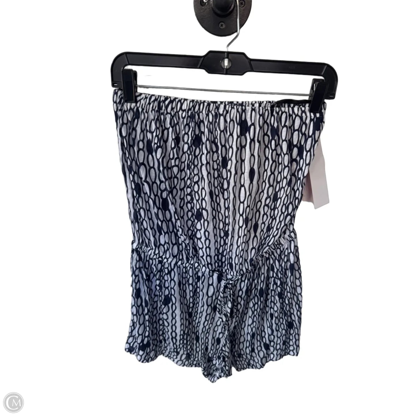 Swimwear Cover-up Designer By Milly In Blue & White, Size: S