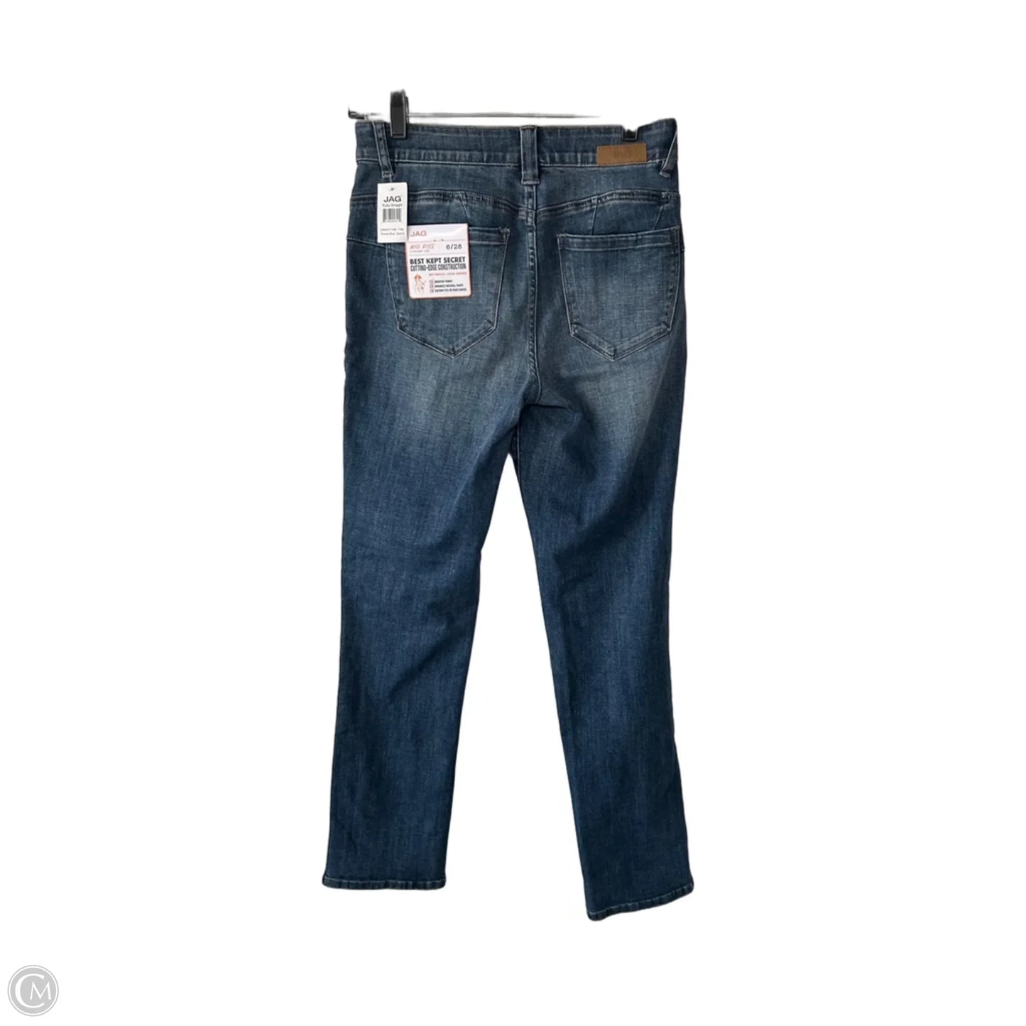 Jeans Straight By Jag In Blue Denim, Size: 6