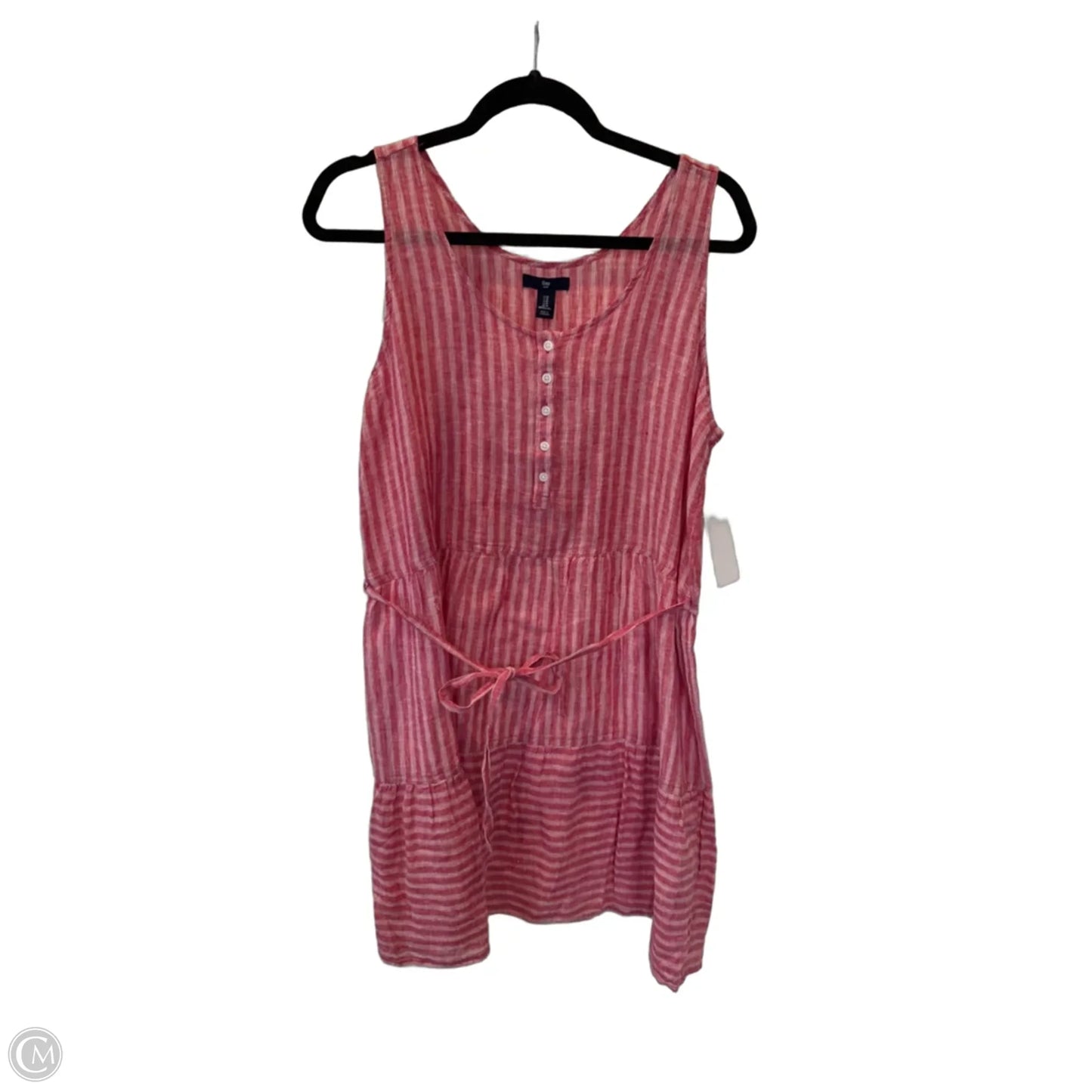 Dress Casual Short By Gap In Pink & White, Size: M