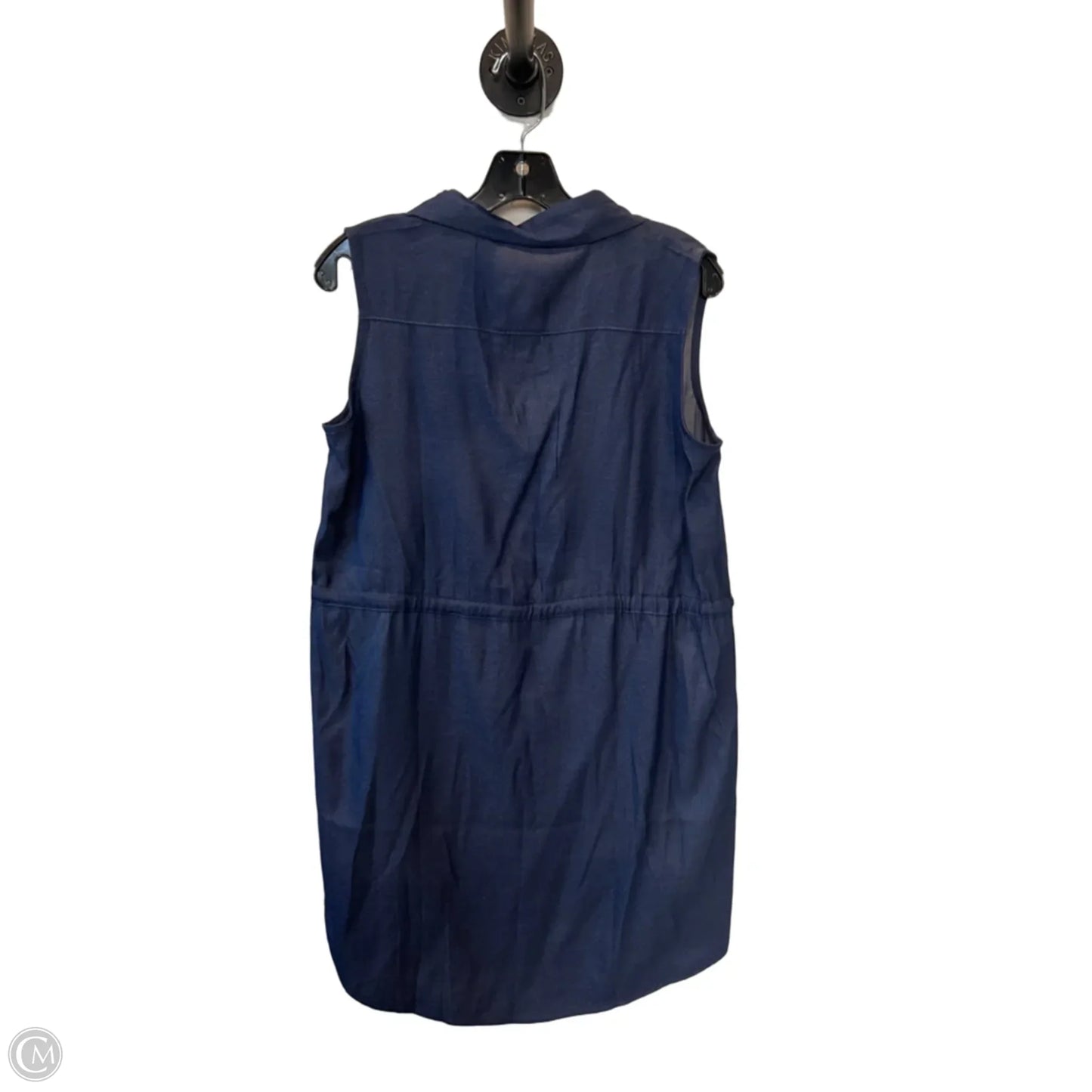 Dress Casual Short By Glamour In Blue Denim, Size: M