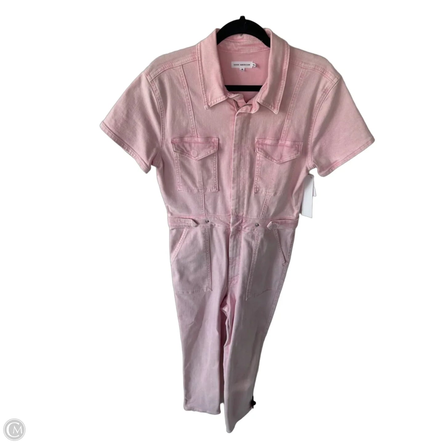 Jumpsuit By Good American In Pink Denim, Size: L