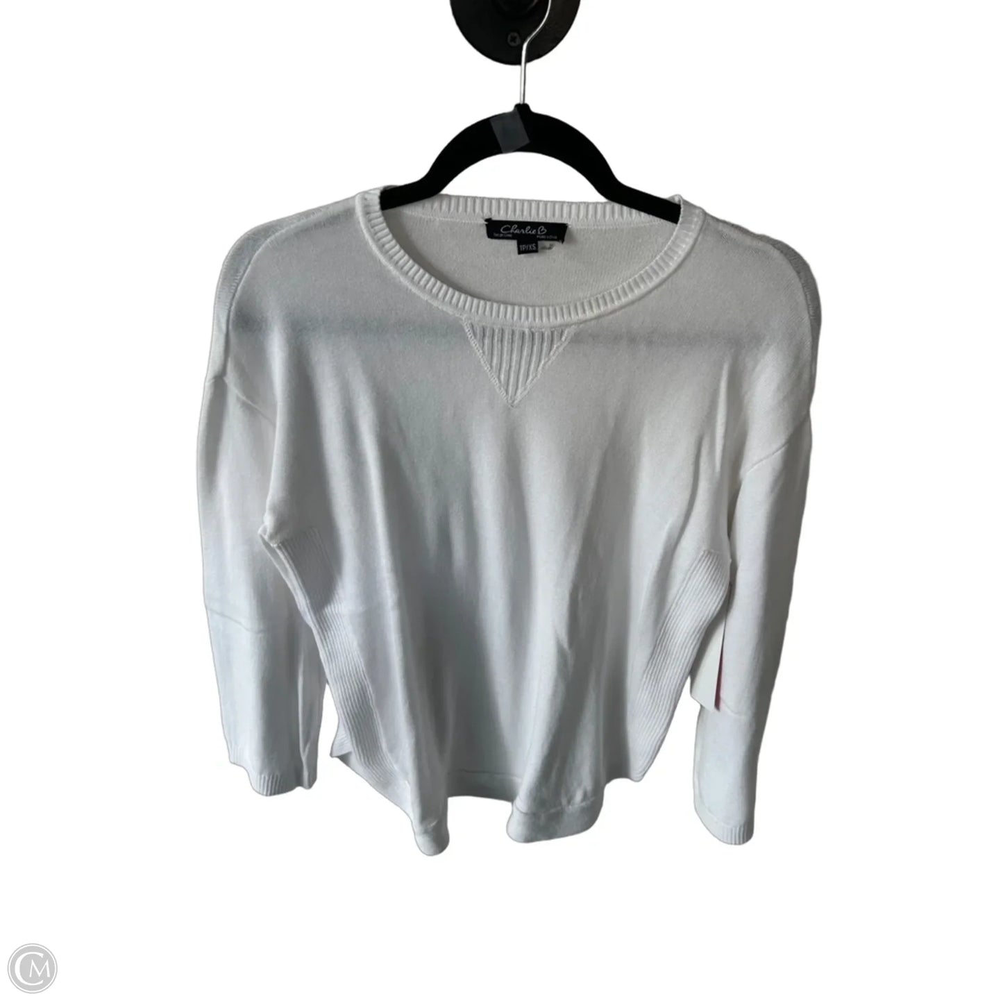 Sweater By Charlie B In White, Size: Xs