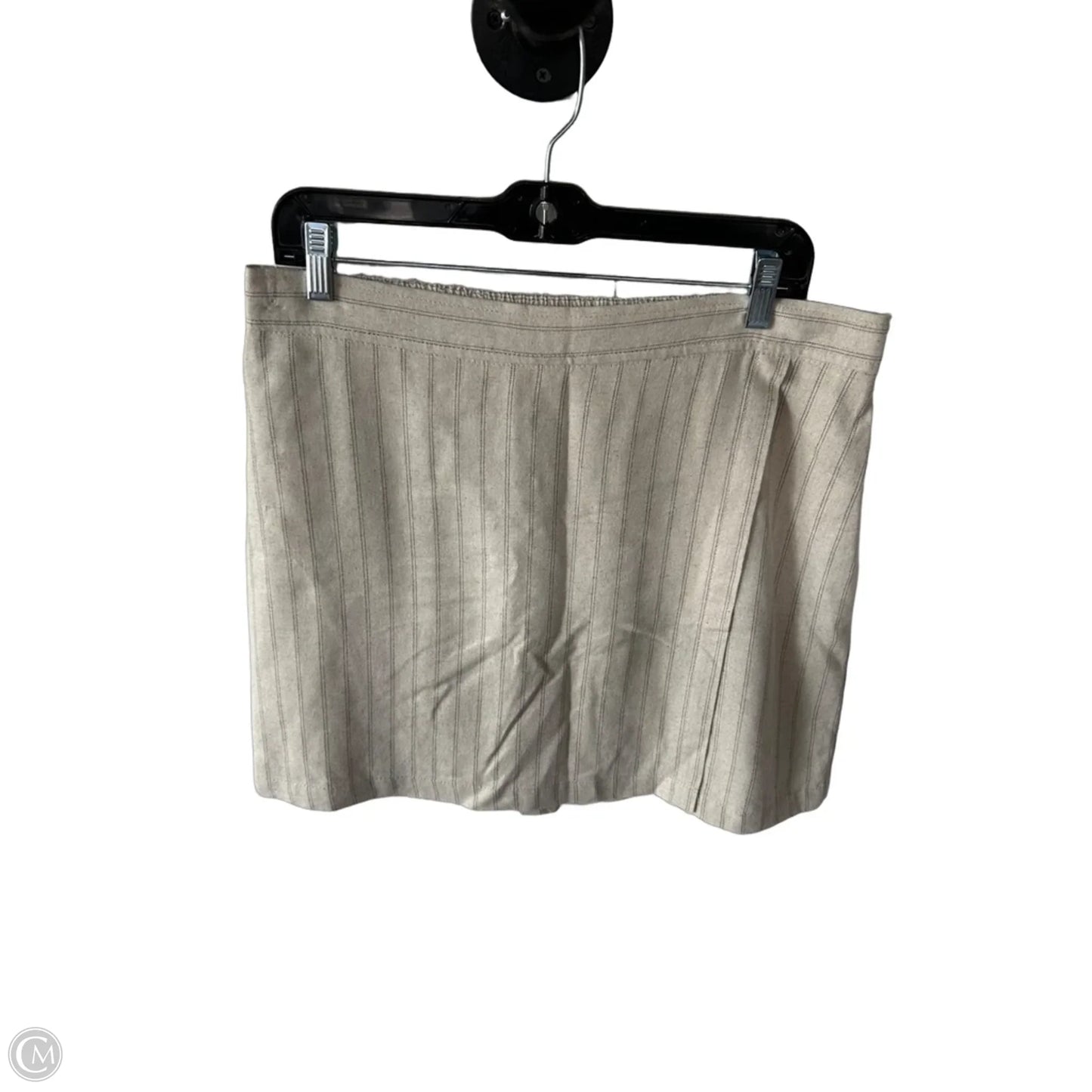 Skirt Mini & Short By Max Studio In Black & Tan, Size: Xl