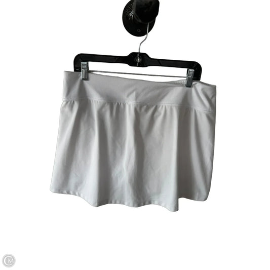 Athletic Skort By Reebok In White, Size: Xl