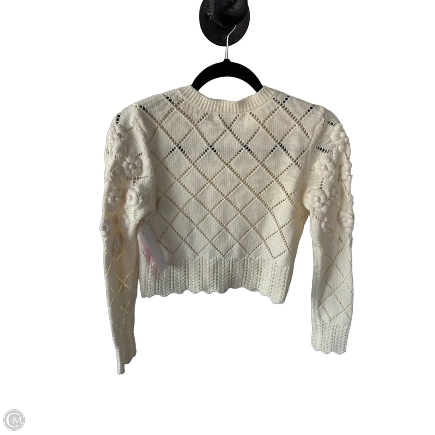 Sweater Cardigan By Cmc In Cream, Size: Xs