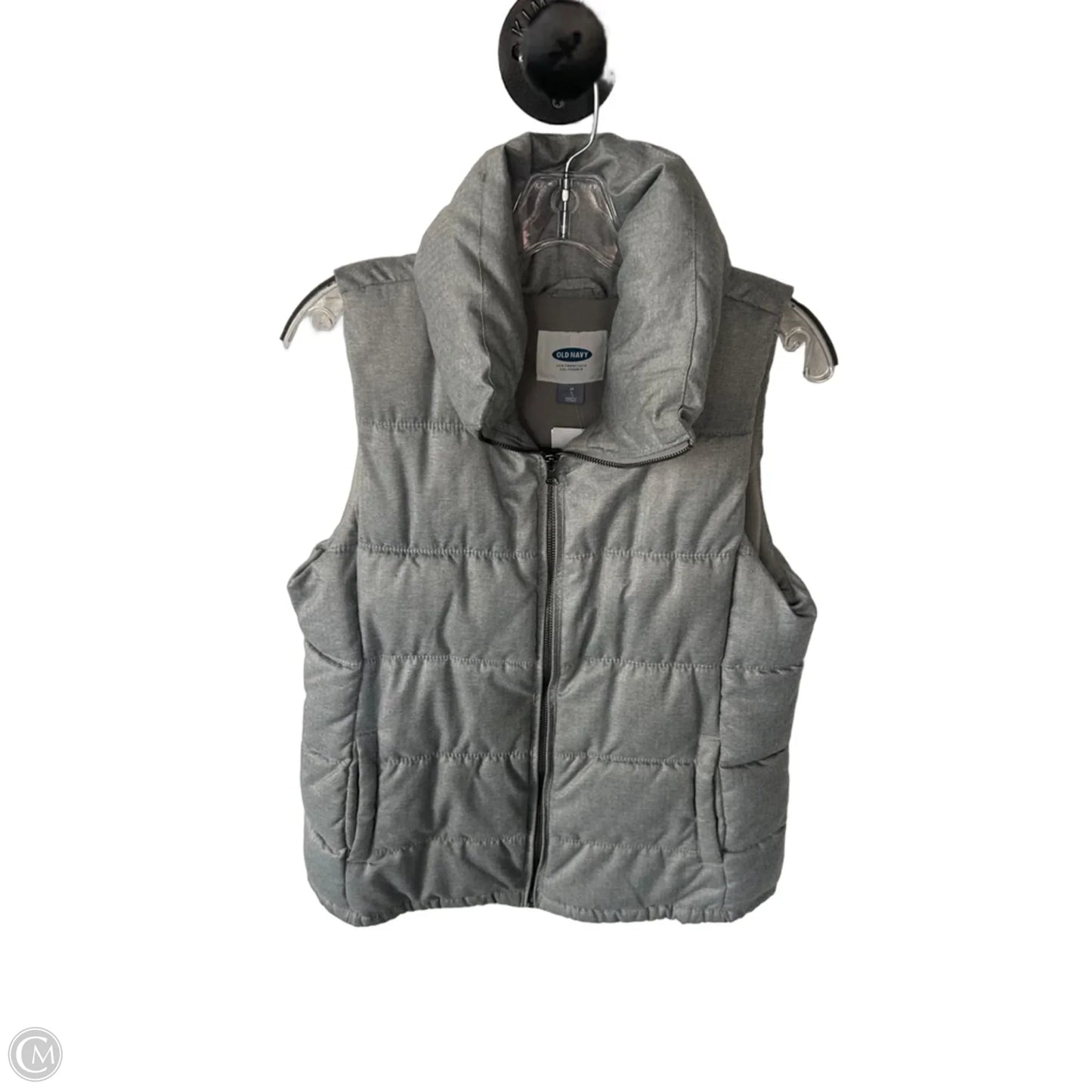 Vest Puffer & Quilted By Old Navy In Grey, Size: M