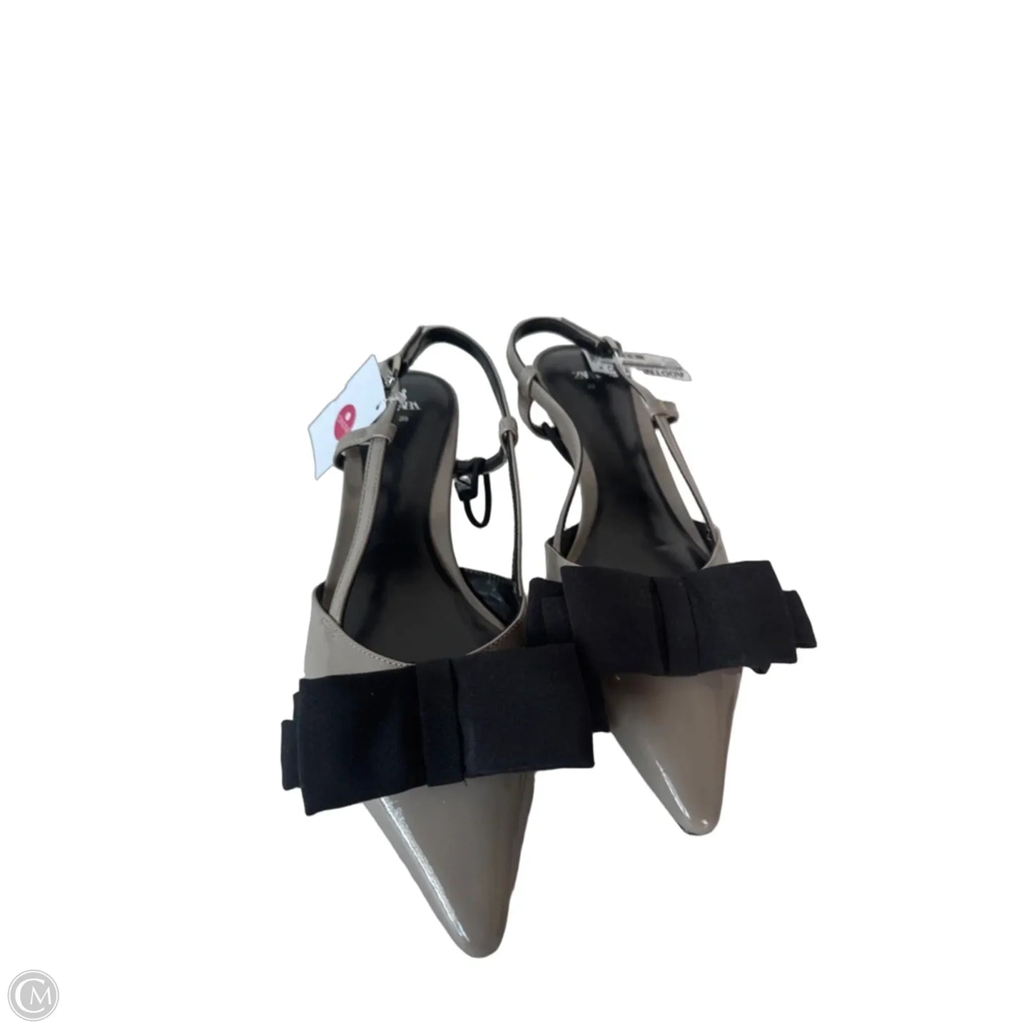 Shoes Heels Kitten By Zara In Black & Tan, Size: 8