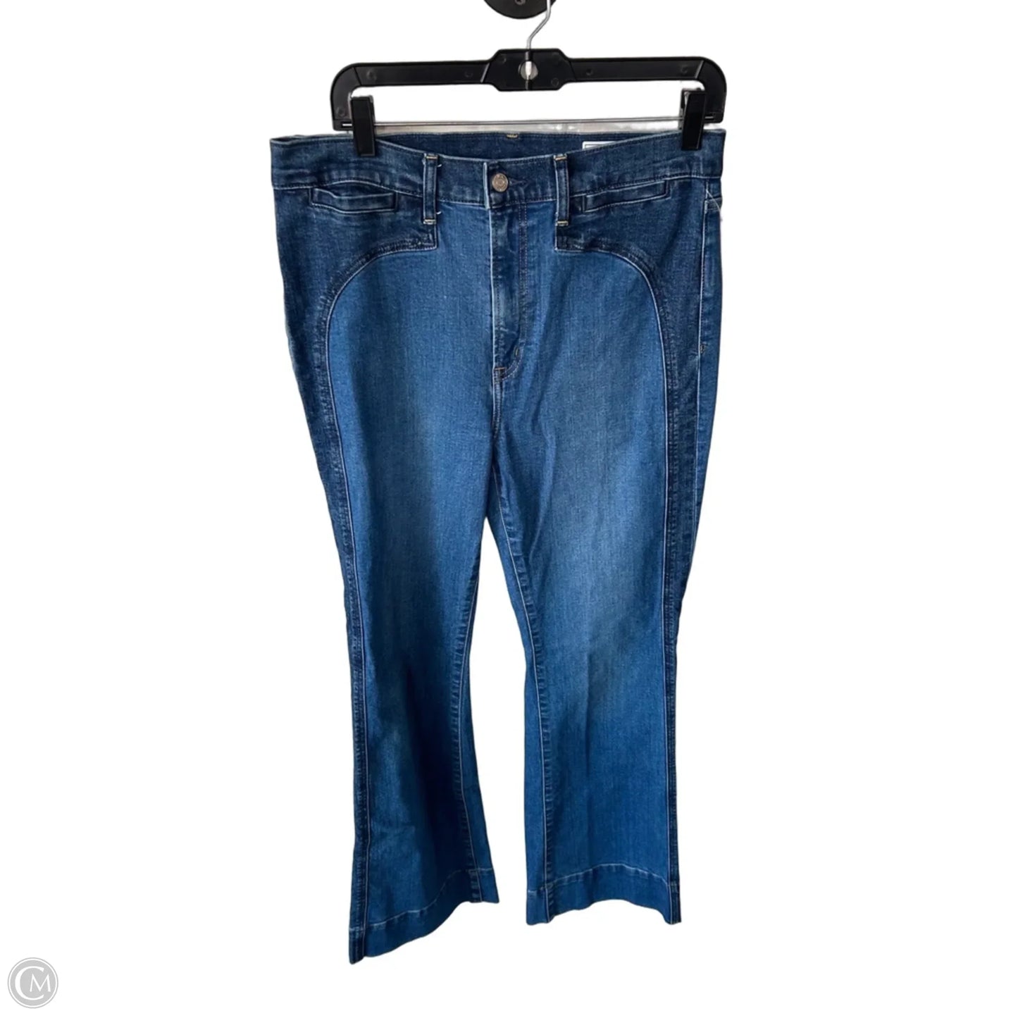 Jeans Flared By Gap In Blue Denim, Size: 12l