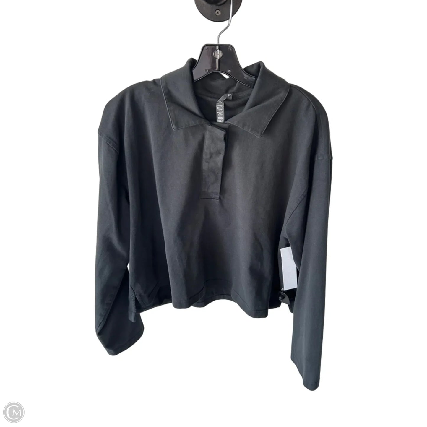 Athletic Top Long Sleeve Collar By Vuori In Grey, Size: Xl