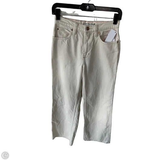 Jeans Straight By We The Free In Cream Denim, Size: 2