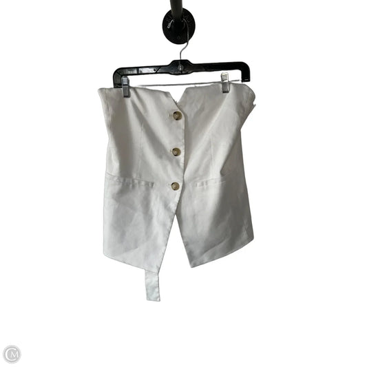 Top Sleeveless By Ann Taylor In White, Size: S