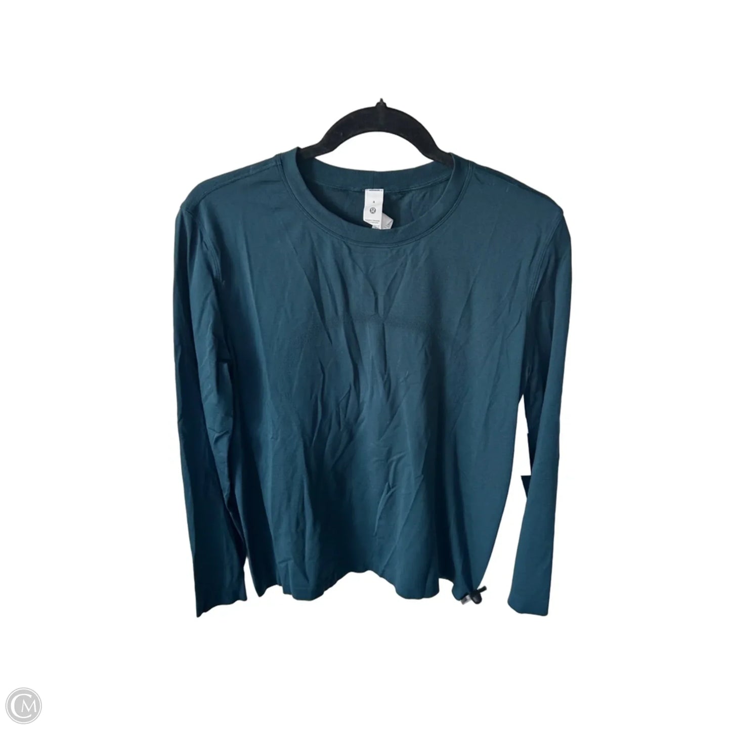 Athletic Top Long Sleeve Crewneck By Lululemon In Green, Size: S