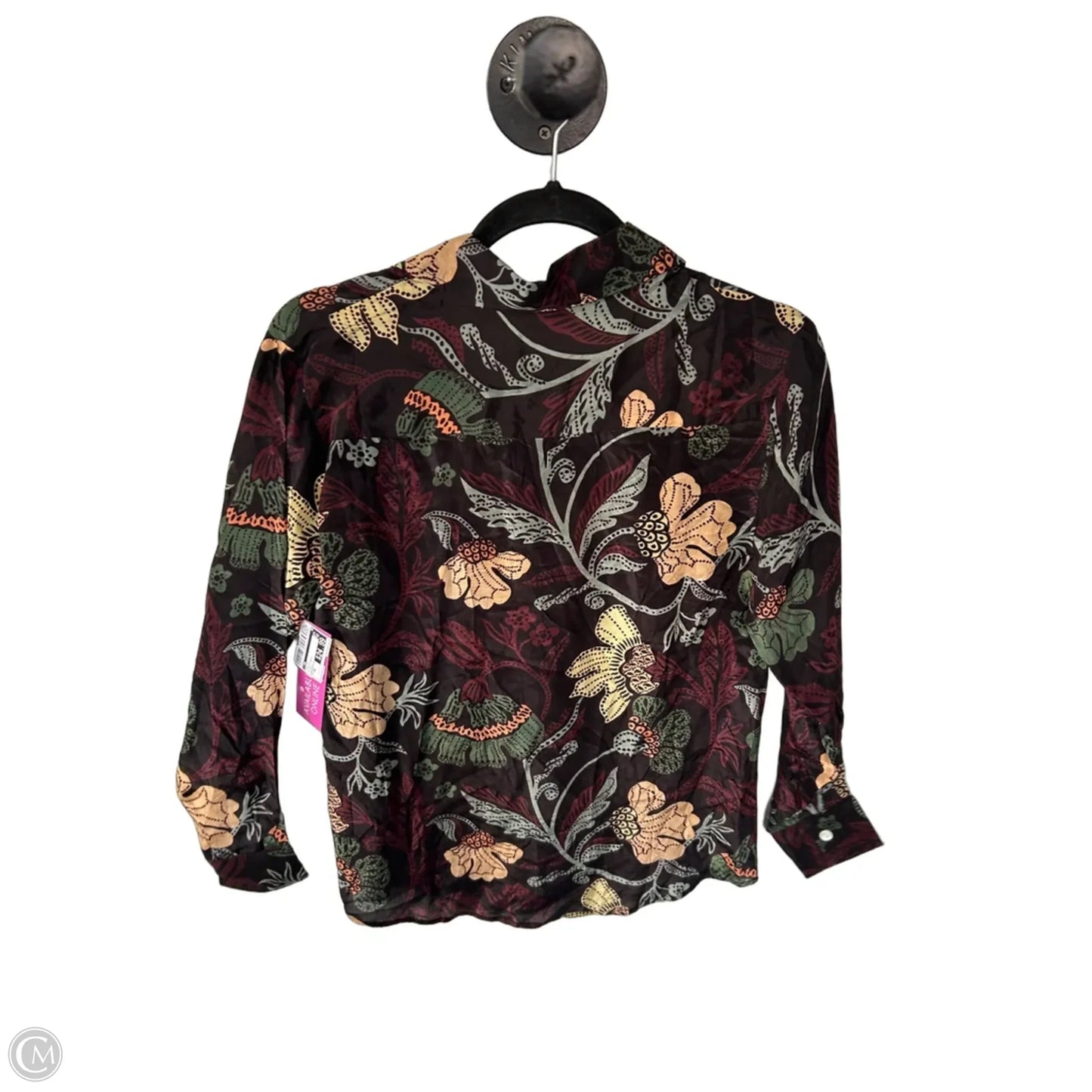 Top Long Sleeve By Cma In Black & Green, Size: Xs