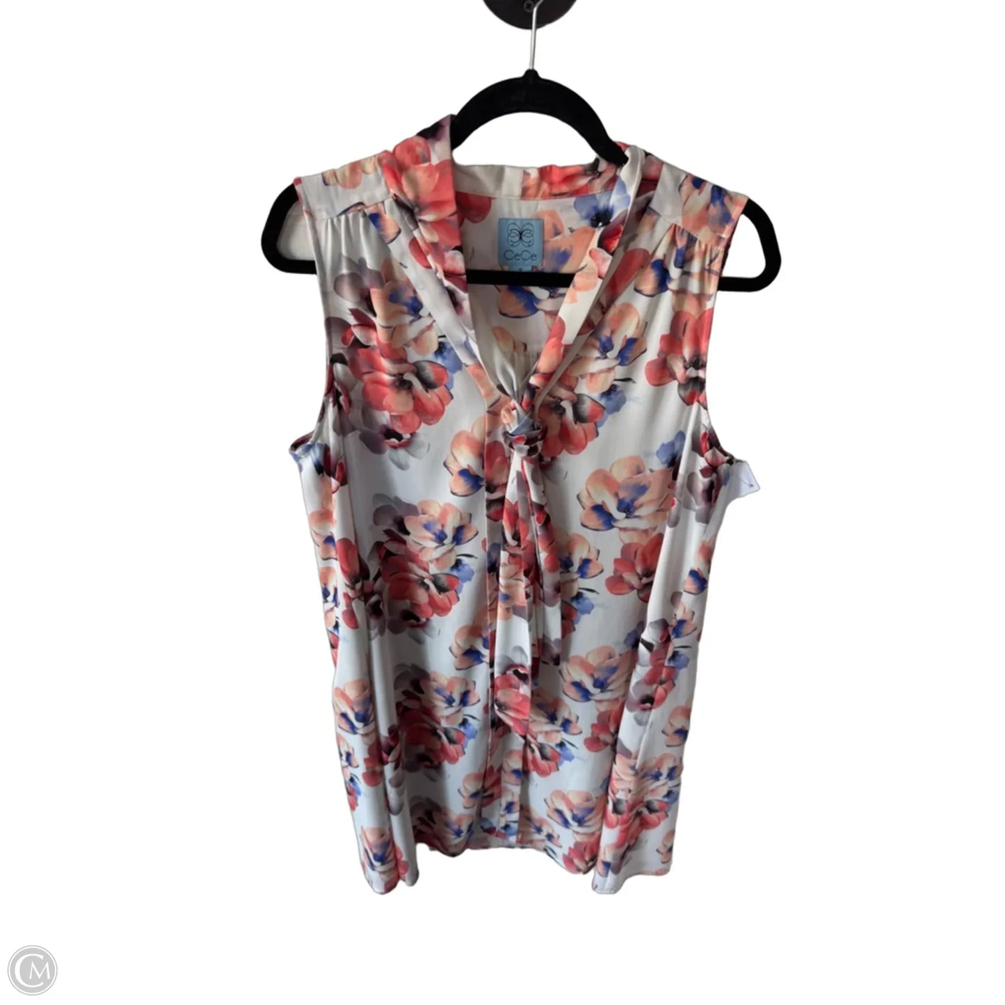 Dress Work By Cece In Orange & White, Size: L