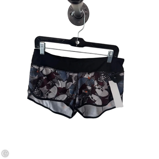 Athletic Shorts By Lululemon In Black & Grey, Size: 8