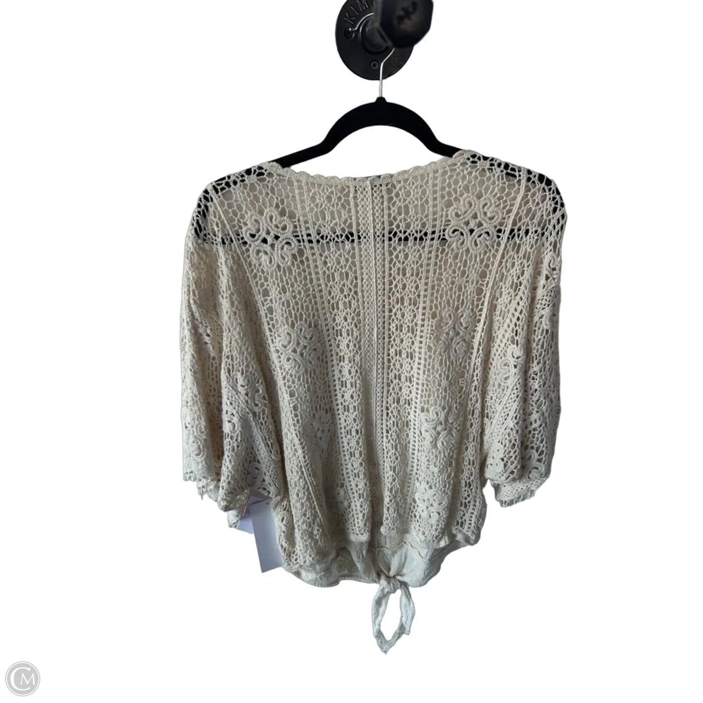 Top Short Sleeve By Democracy In Cream, Size: S
