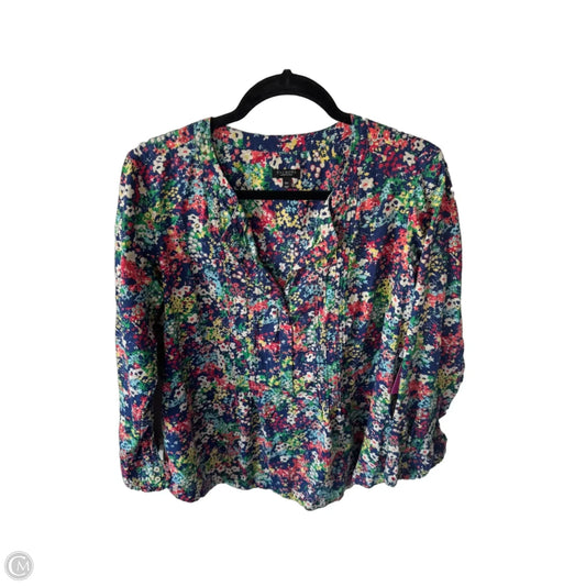 Top Long Sleeve By Talbots In Blue & Green, Size: 1x