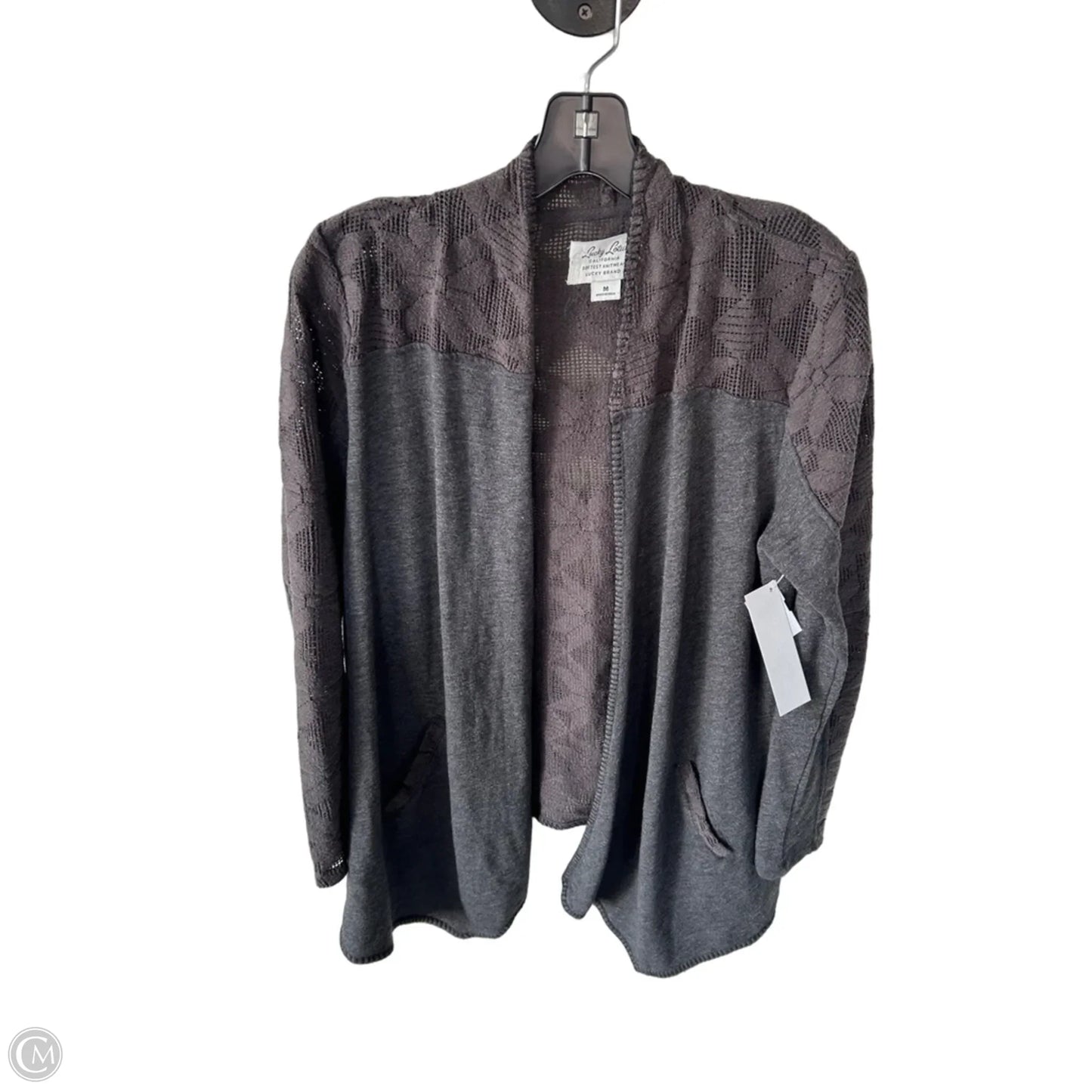 Cardigan By Lucky Lotus In Grey, Size: M