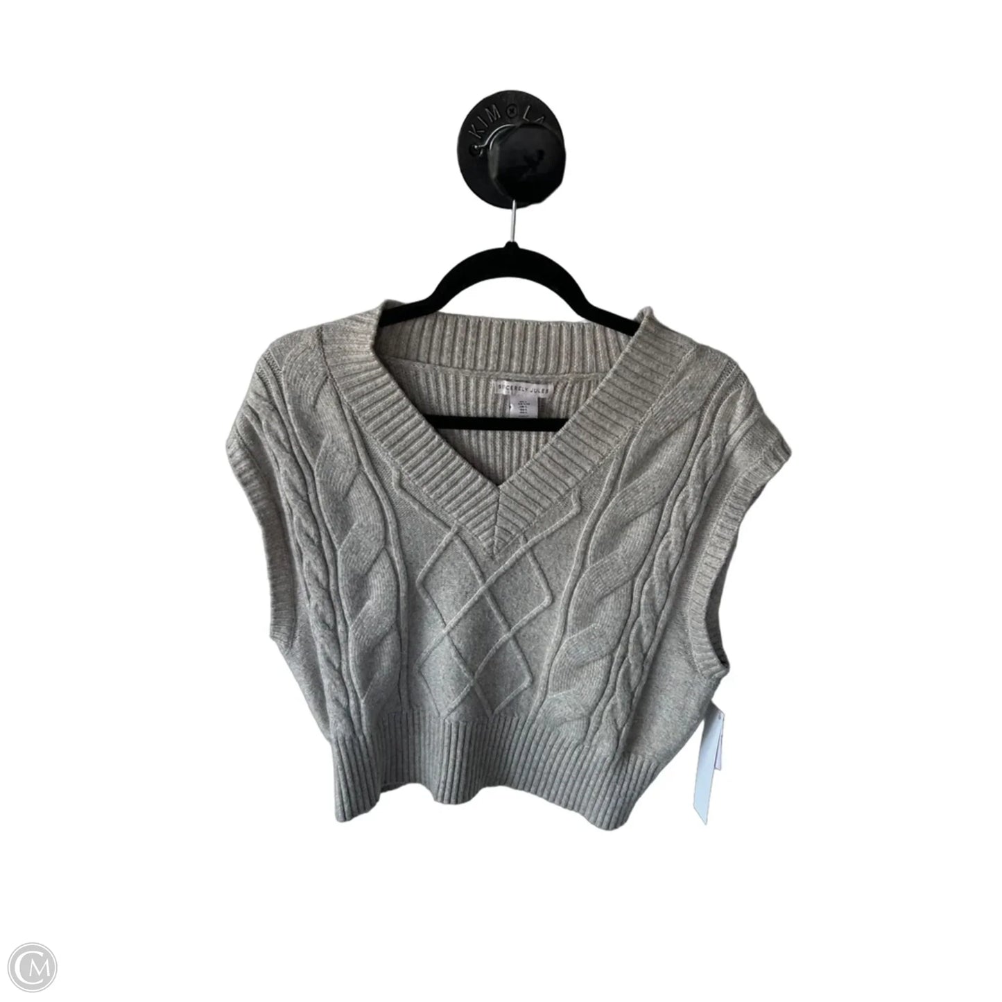 Vest Sweater By Sincerely Jules In Tan, Size: L