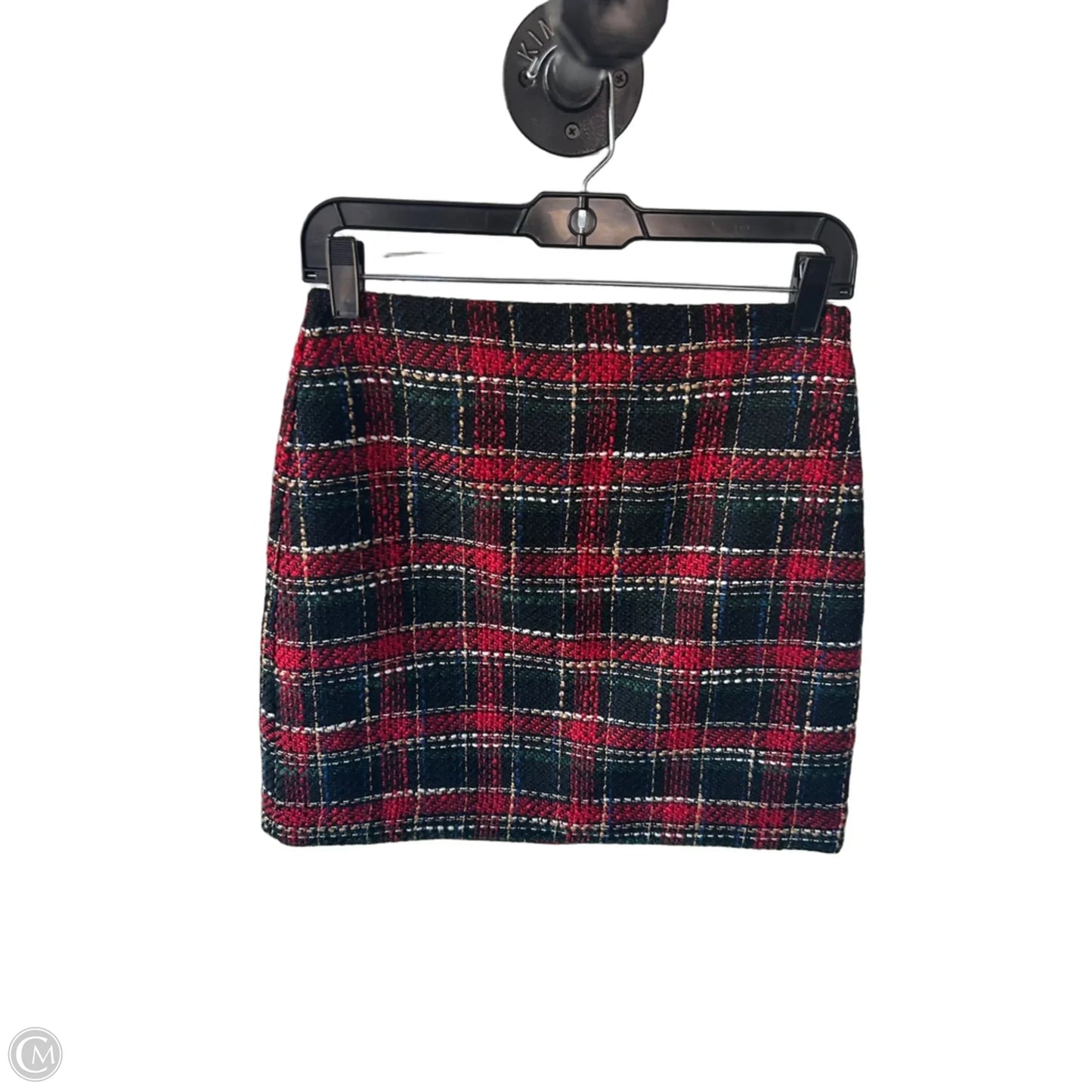 Skirt Mini & Short By Loft In Black & Red, Size: 0p