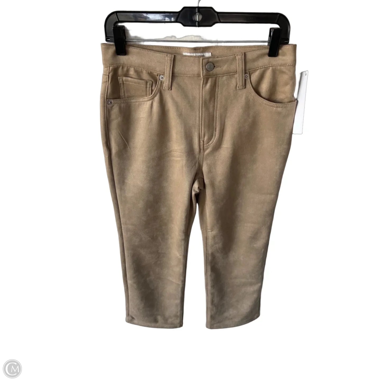 Pants Cropped By Banana Republic In Tan, Size: 8p