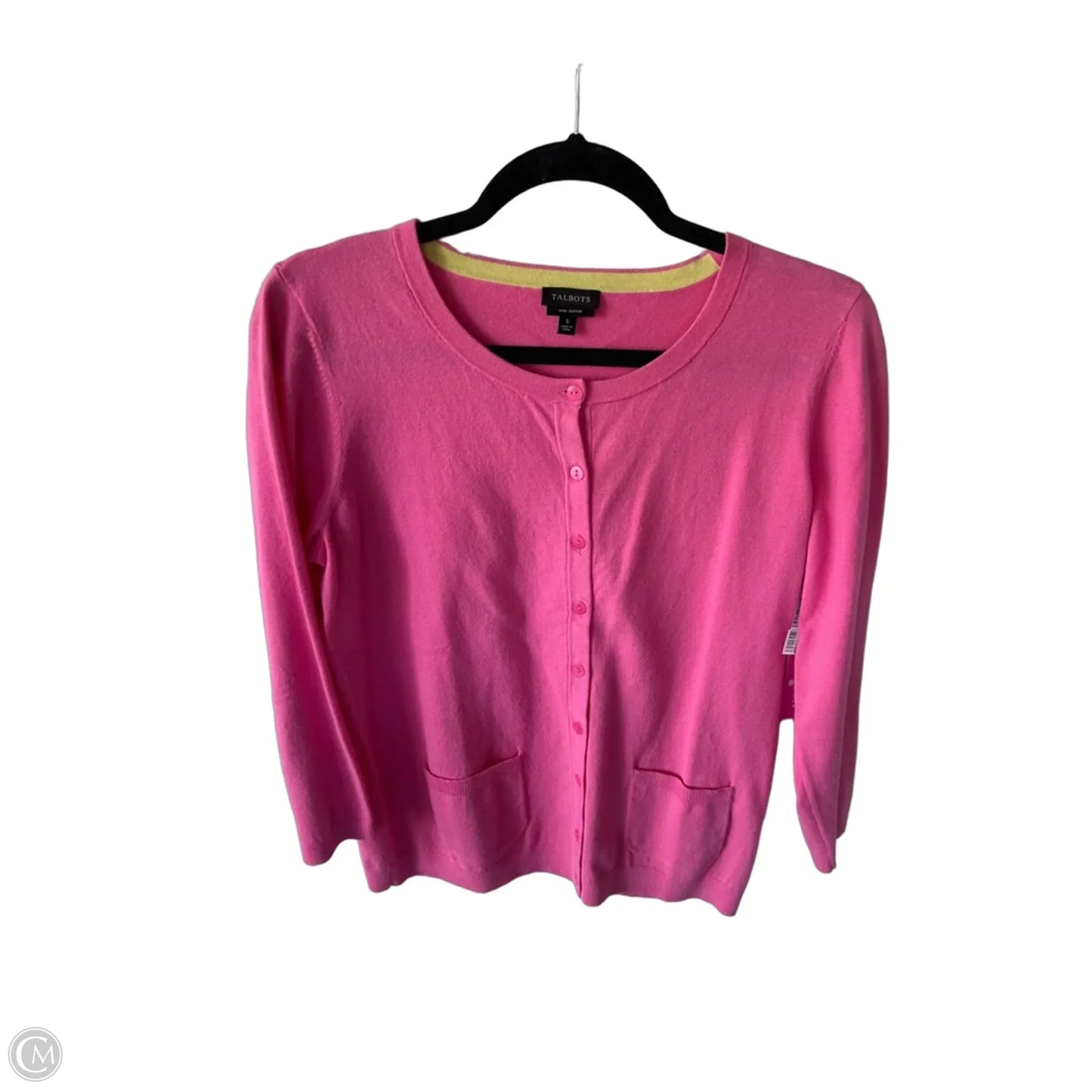 Sweater Cardigan By Talbots In Pink, Size: S