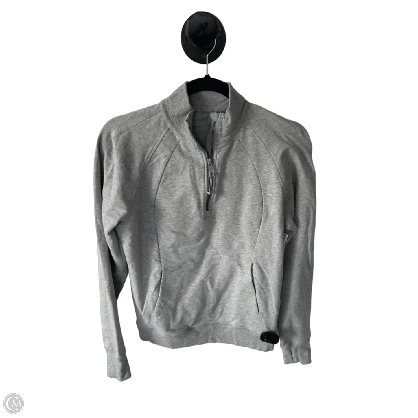Athletic Sweatshirt Collar By Lululemon In Grey, Size: S