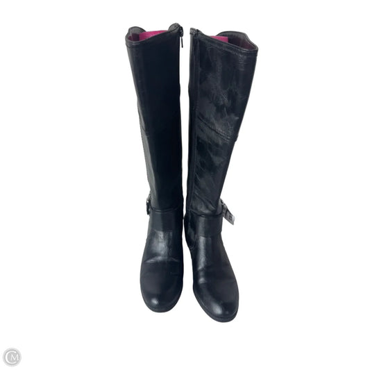 Boots Knee Heels By Unisa In Black, Size: 6.5