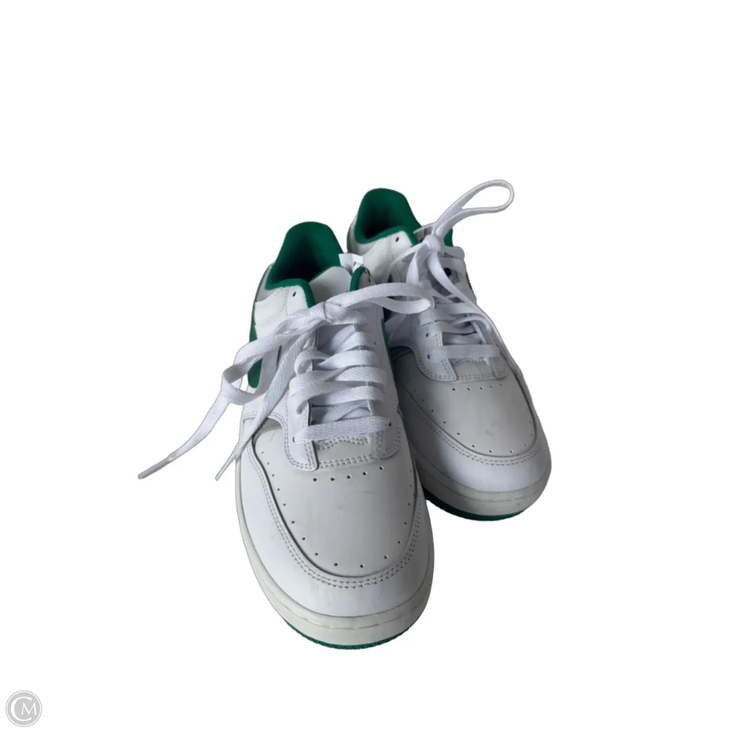 Shoes Sneakers By Nike In Green & White, Size: 9