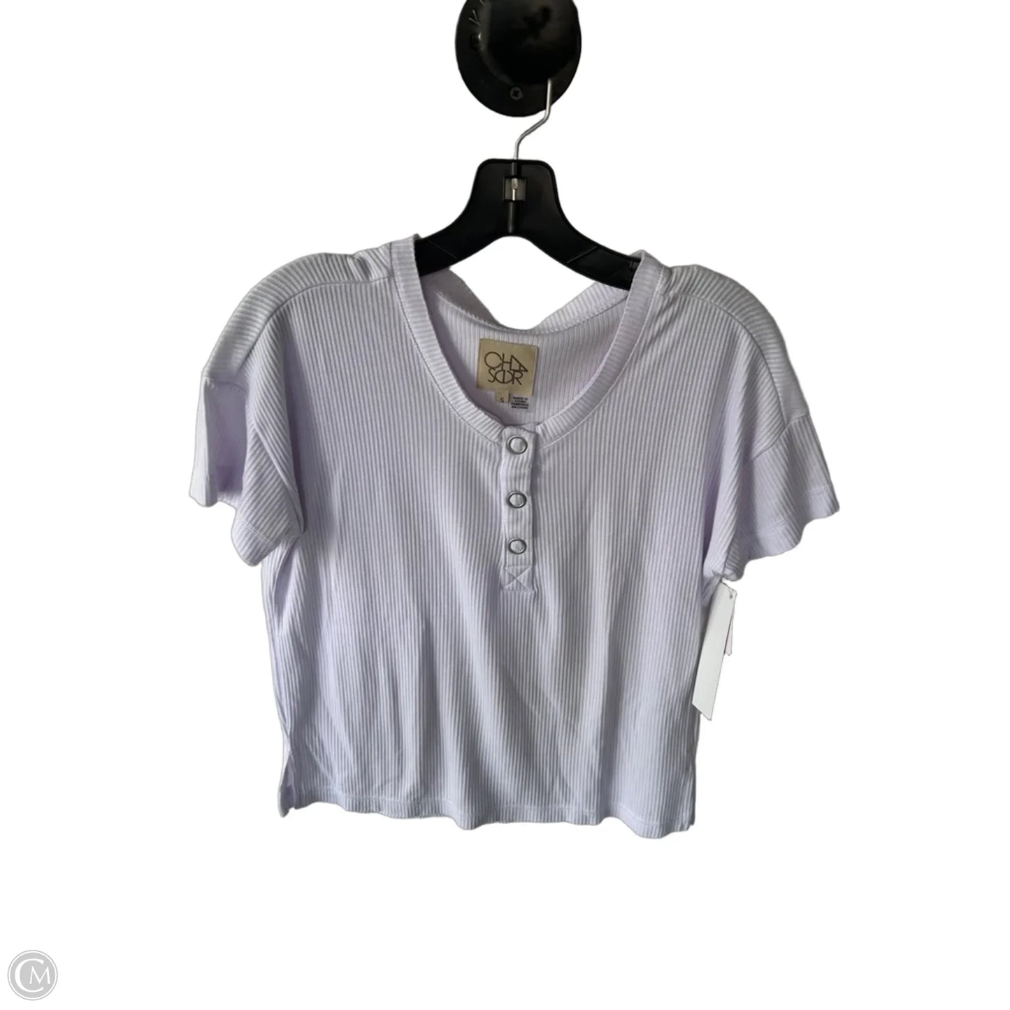 Top Short Sleeve By Chaser In Purple, Size: S
