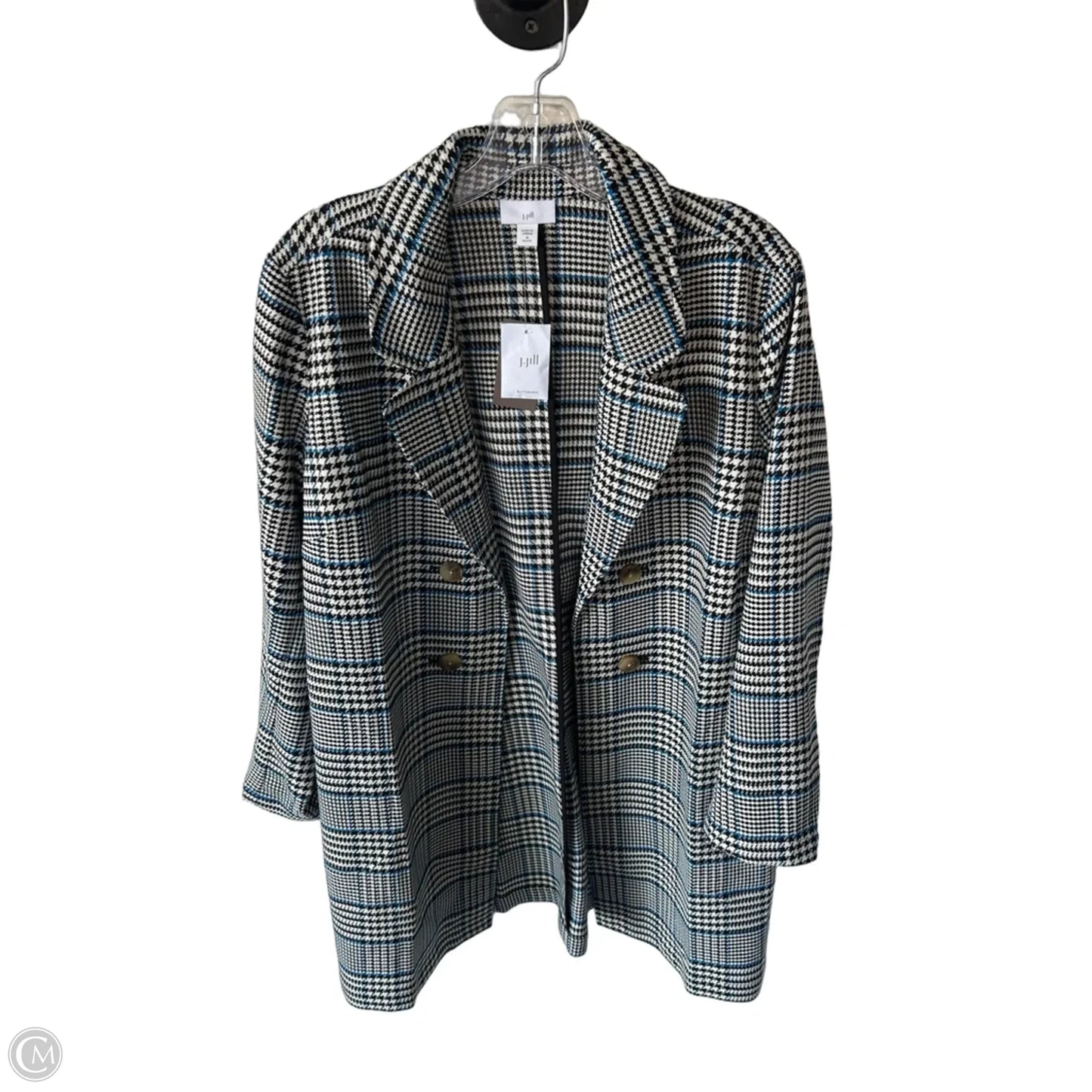 Blazer By J. Jill In Black & Blue, Size: Mp