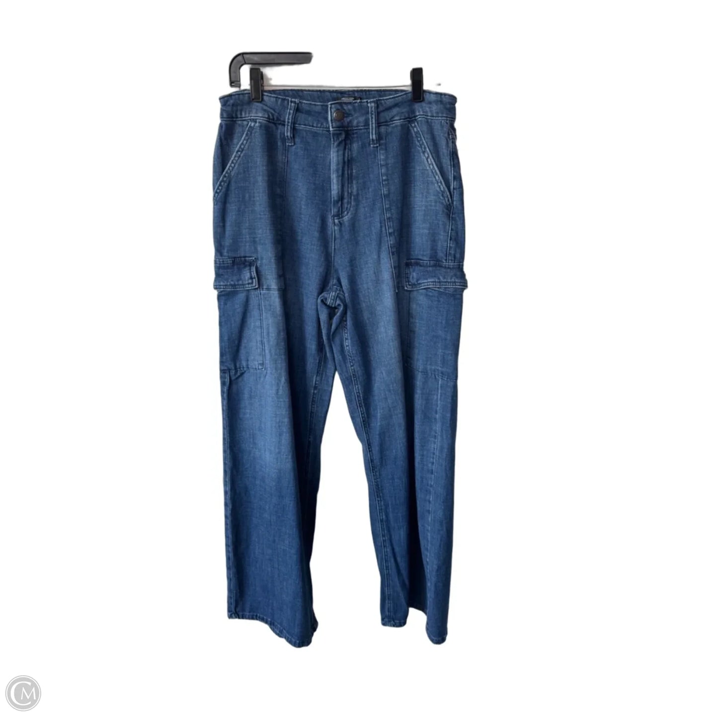 Jeans Wide Leg By Simply Vera In Blue Denim, Size: 12