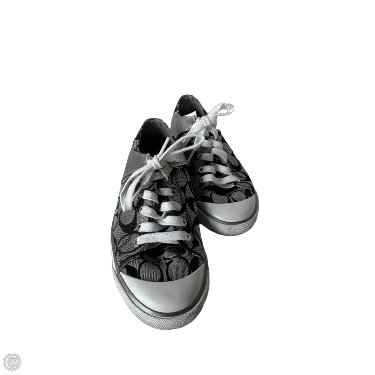 Shoes Designer By Coach In Black & Grey, Size: 8