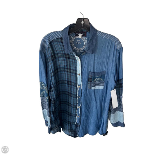 Top Long Sleeve Designer By Johnny Was In Blue, Size: S