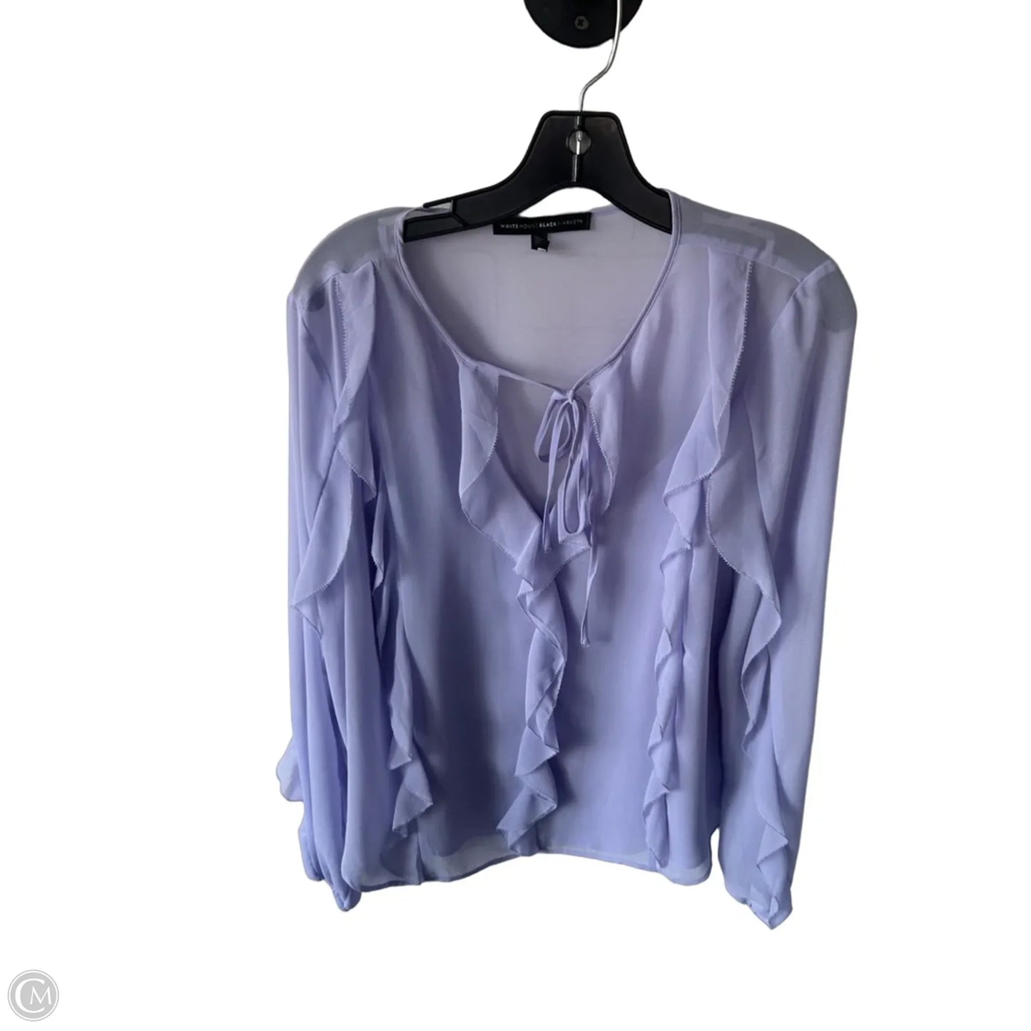 Top 2pc Long Sleeve By White House Black Market In Purple, Size: L