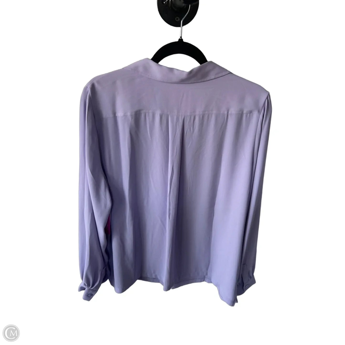 Top Long Sleeve By White House Black Market In Purple, Size: L
