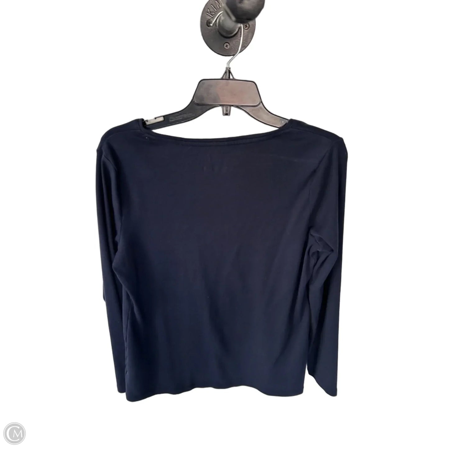 Top Long Sleeve Basic By Talbots In Navy, Size: Lp